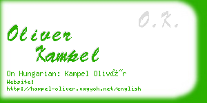 oliver kampel business card